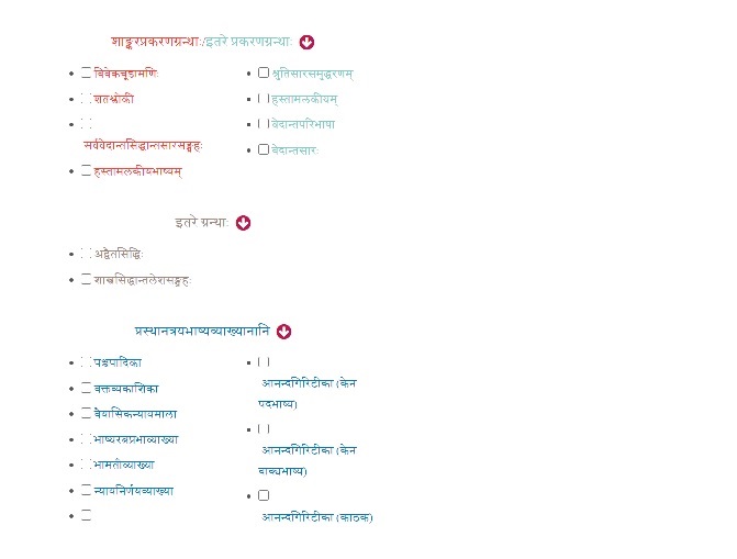 Searchable ‘prasthAna trayI’ Database:
